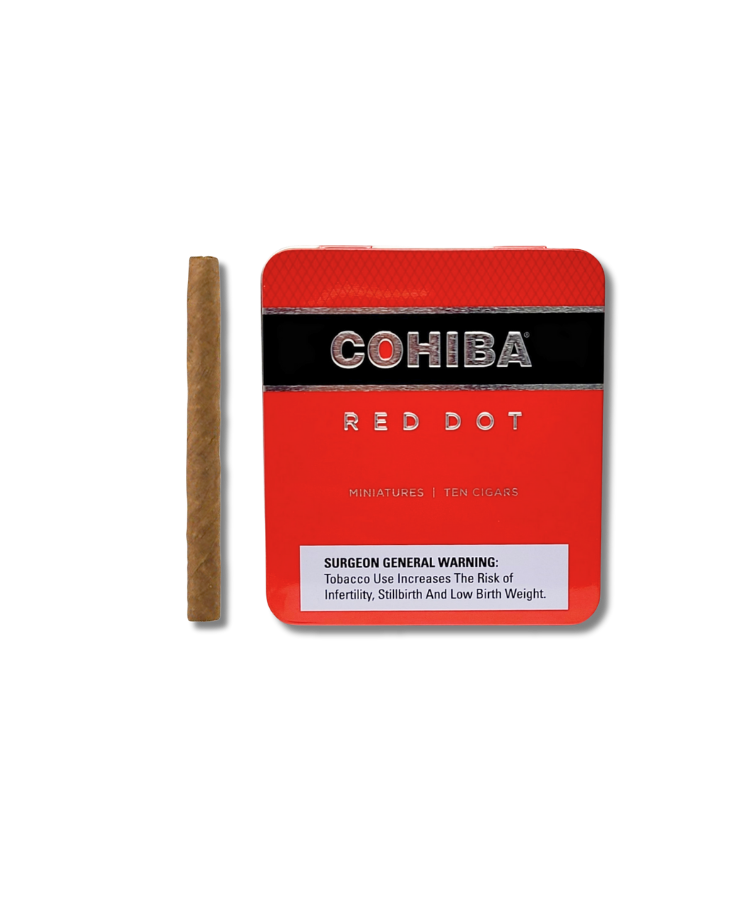 Cohiba-Red-Dot-Miniatures-Tin-of-10.png Cohiba Red Dot - Miniatures (Tin of 10) - Image 1