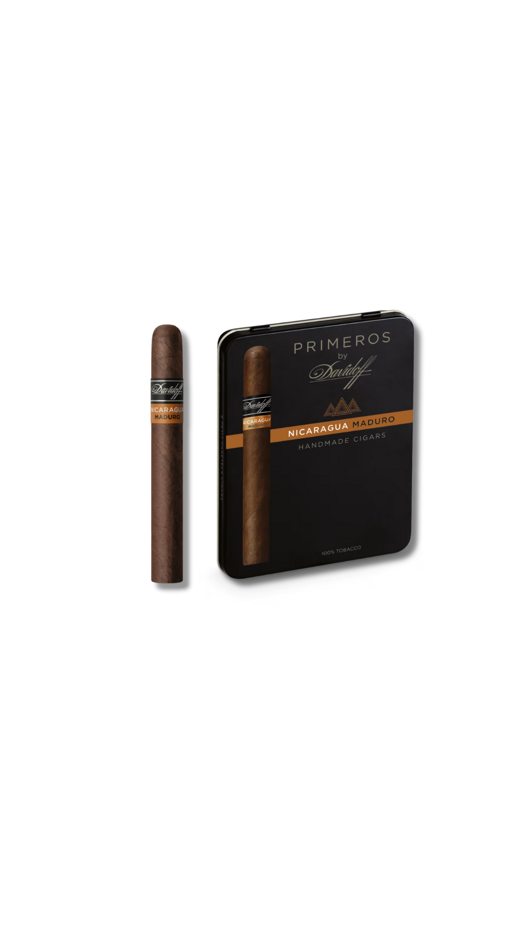 Davidoff-Primeros-Nicaragua-Maduro-Tin-of-6.png Davidoff Primeros - Nicaragua Maduro (Tin of 6) - Image 1