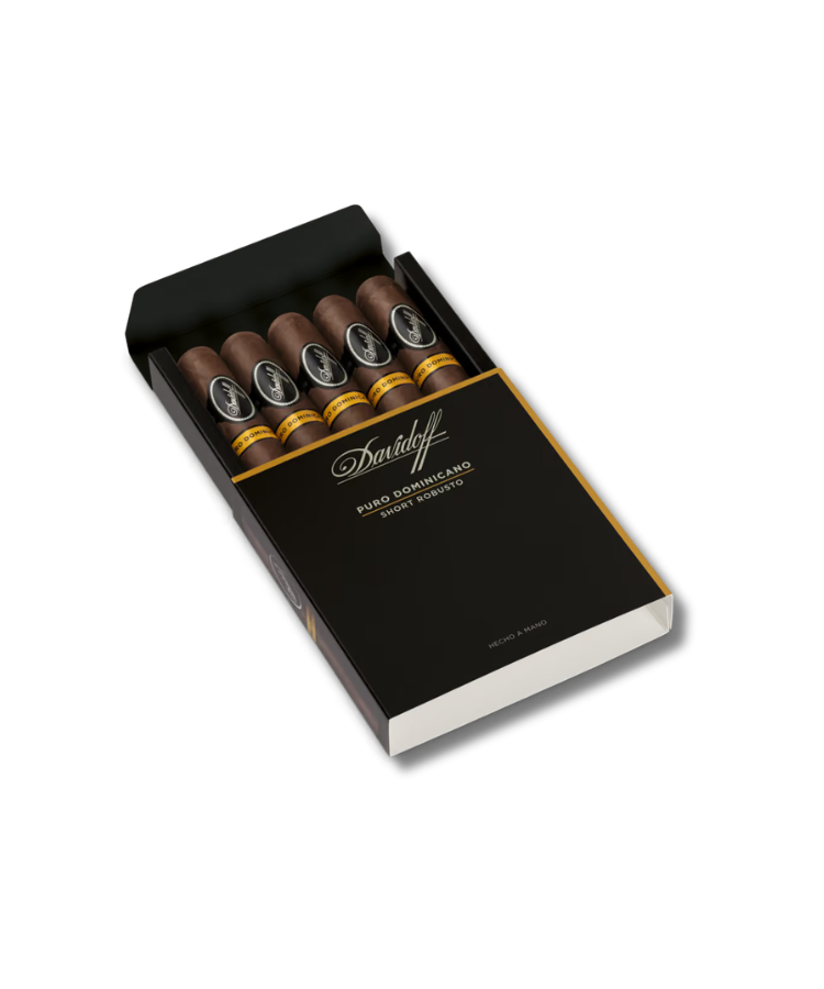 Davidoff-Puro-Dominicano-Short-Robusto-12-Box.png Davidoff Puro Dominicano - Short Robusto (5 pack) - Image 1