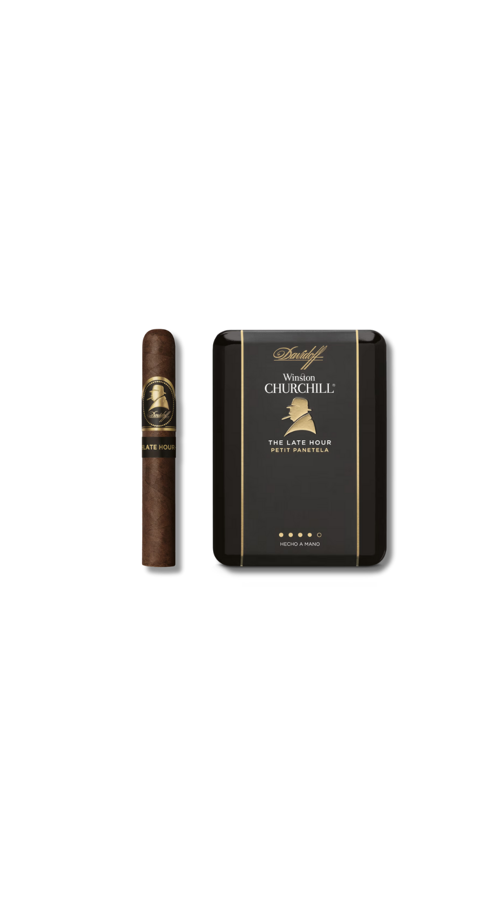 Davidoff-Winston-Churchill-Late-Hour-Petit-Pantela-Tin-of-5.png Davidoff Winston Churchill Late Hour - Petit Pantela (Tin of 5) - Image 1